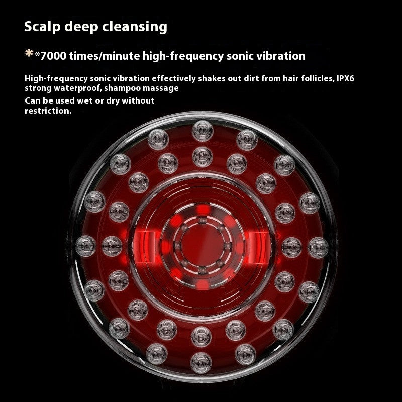 Red Light Scalp Care Scalp Cleaning Vibration Massage